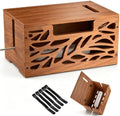 Wooden Cable Management Box, Large Cord Hider Box, Cord Box by CILXGQLN