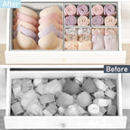 DIMJ Drawer Organizer Clothes, 30 Pack Dresser Organizer, Foldable Closet Organizers and Storage, Fabric Dresser Bins, Drawer Dividers for Nursery, Baby Clothes, Underwears, Sock - Image 5
