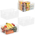 Orgneas Upright Freezer Organizer Bins Metal Wire Storage Container Basket by Orgneas