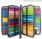 YOUNGCOL 300-Capacity Colored Pencil Case Pen Organizer(Black vintage floral) - Image 2