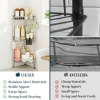 Consumest Corner Shower Caddy Stand - Rustproof Bathroom Organizer&Storage - Image 3