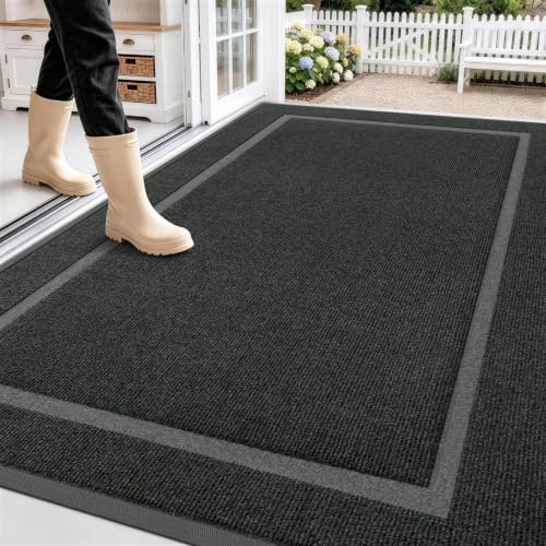 OLANLY Front Door Mat Outside 71x47, All-Season Heavy-Duty Rubber Doormat by OLANLY