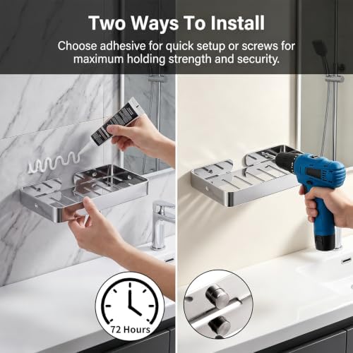 PureBox Shower Caddy 304 Stainless Steel 2 Pack 4.7x9 Bathroom Shelf - Image 7