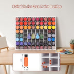 Krafetto 2 Pack 80-Grid Paint Organizer for 2 Oz Bottles, Wall Mount - Image 3