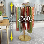 Freestanding 360° Metal Scarf Display Rack for Boutique Store Home Storage - Image 3