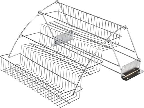 Hardware Resources 3-Tier Pull Down Spice Rack - Chrome-Finished Steel Retractable Organizer for Spice Bottles & Seasoning Jars - Easy to Install, Screws Included - Fits 15” Opening Wall Cabinet by Hardware+Resources