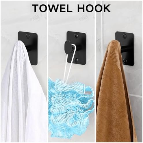 KLJKPA 4-Piece Bathroom Hardware Set, 32 inch Bathroom Towel Holder - Image 5