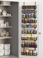 9-Tier Over Door Pantry Rack, Heavy Duty Metal Organizer for Kitchen by Unknown