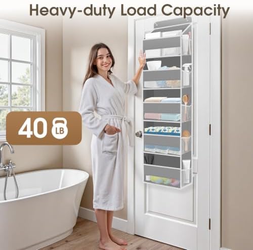 2 Pcs Over The Door Organizer Large Capacity Hanging Storage Room Organizer - Image 5