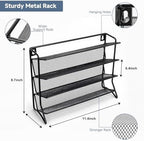 DIDITIME Spice Rack Organizer with 24 Glass Jars and 60 Labels, 4-Tier Seasoning Organizer for Cabinet, Countertop, Pantry or Wall Mount, Rust-Resistant Carbon Steel Spice Jar Set with Marker - Image 2