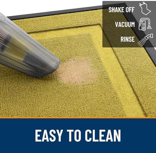 OLANLY Front Door Mat Outside 35x23, All-Season Heavy-Duty Rubber Doormat - Image 5