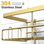 Hanging Shower Caddy Over Showerhead - Rustproof No Drill Shower Organizer - Image 3