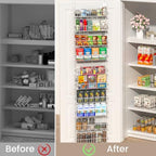 ElegantArray 9-Tier Pantry Door Organizer, White - Image 5