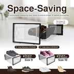 Reli. Shoe Box (14 Pack) | Clear Storage Shoe Box Stackable & Compact - Image 4