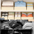 DIMJ Drawer Organizer Clothes - 16 Pack Baby Dresser Organizer for Nursery, Foldable Drawer Organizer Bins for Closet Bedroom Organization, Fabric Clothes Storage Dividers for Underwears, Socks, Bras - Image 6