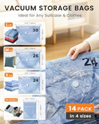 RJN Vacuum Storage Bags with Electric Pump, Vacuum Seal Bags for Clothing - Image 4
