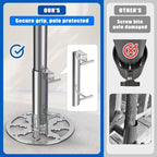 Dolibest Heavy Duty Patio Umbrella Stand Anchor (up to 2'' Pole), Outdoor Umbrella Base with Ground Spike/Expansion Anchors, Steel Umbrella Stand for Patio Yard Grass/Concrete Use - Image 2