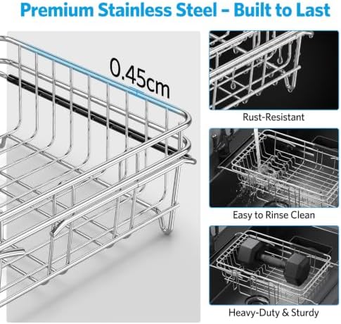 Delamu Over The Sink Dish Drying Rack for Small Kitchen - Image 4