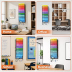 15-Tier Wall File Organizer with Hook, Hanging File Organizer Black - Image 5