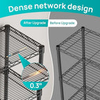SINGAYE Metal Shelves Wire Shelving Storage Standing Adjustable Shelf Unit - Image 3