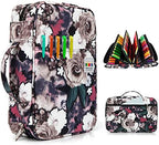YOUSHARES Pencil Holder 300 Slots - 300 Slots large Pen Case Organizer with Multilayer Holder for Prismacolor Colored Pencils & Gel Pen (Grey Rose) by YOUSHARES