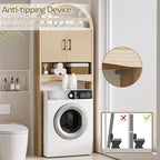 Spurgehom Arch Over The Toilet Storage Cabinet,Bathroom Organizer, Wood - Image 6