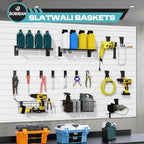 24Pcs Slatwall Accessories Set with Slatwall Baskets, Shelves, Hook - Image 6