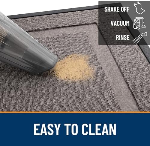 OLANLY Front Door Mat Outside 71x47, All-Season Heavy-Duty Rubber Doormat - Image 5
