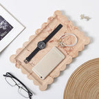 Scalloped Natural Marble Tray - Decorative Stone Tray for Bathroom & Vanity - Image 6