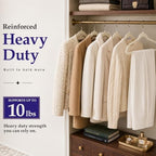 HOUSE DAY Ivory Velvet Hangers 60 Pack, Sturdy Non Slip Hanger Wrinkle-Free - Image 6