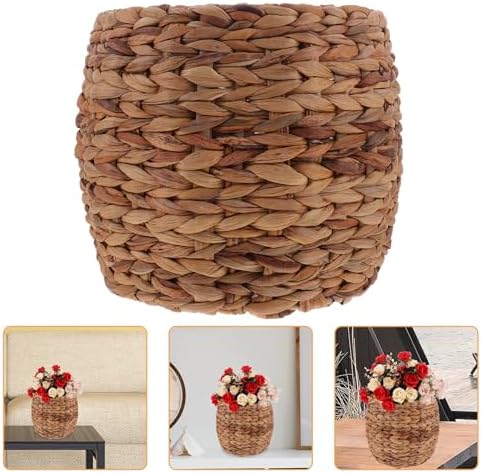 Healeved 10inch Seagrass Plant Basket Indoor Planter Basket Sundries Storage Woven Seagrass Wicker Planter Flower Pot - Image 6