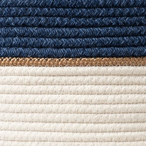 LA JOLIE MUSE 72L Extra Large Cotton Rope Laundry Basket, Blanket Basket - Image 6