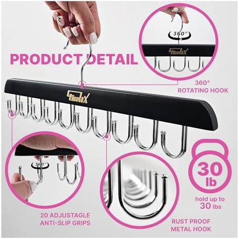 3 Pack Tank Top Hangers Space Saving, Bra Hangers for Closet Organizer, Bra Organizer for Closet, Space Saving Organizers and Storage for Dorm & Apartment for Tankto (Black) - Image 4