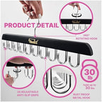 3 Pack Tank Top Hangers Space Saving, Bra Hangers for Closet Organizer, Bra Organizer for Closet, Space Saving Organizers and Storage for Dorm & Apartment for Tankto (Black) - Image 4