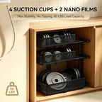 1 Pack 3 Tier Under Sink Organizer with Pull Out Drawer, Height Adjustable Heavy Duty Metal Under Cabinet Organizer, Smooth Sliding Storage Shelf for Kitchen, Bathroom Cabinet Organization, Black - Image 7