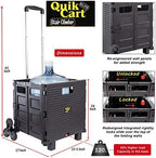 dbest Products Quik Cart Elite Stair Climber Rolling Crate - Black - Image 4