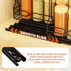 RCHYFEED Pull Out Spice Rack Organizer for Cabinet,2.1 Wx10.5 Dx8 H,3 Pack - Image 7