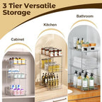incostar 2 Sets of 3-Tier Bathroom Under Sink Organizers - Image 6