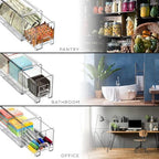 Sorbus Clear Storage Drawers for Refrigerator with Handles (Small, 4 Pack) - Image 5