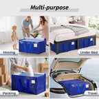 ukeetap 16 Pack Extra Large Clothes Storage Bins with Lids, Blue - Image 6