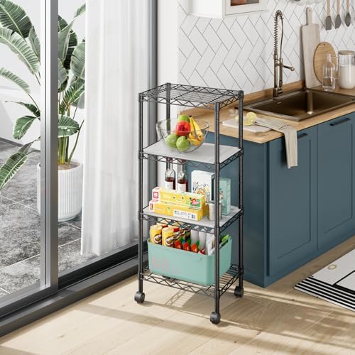 Golpart 4Tier Adjustable Storage Shelves Metal Wire Shelving Standing Shelf - Image 2