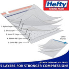 Hefty Shrink-Pak Vacuum Storage Bags – For Clothes, Pillows, Towels, Blankets & More – Space Saver Vacuum Suction Sealer Bags for Home or Travel – 4 Jumbo Cubes, 43.5 x 34 x 18 Inches - Image 2