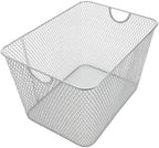 YBM HOME Kitchen Pantry Organizer Wire Basket for Shelves, Cabinets, Pantry, Countertop, Mesh Open Storage Bin Metal Basket for Organizing Food Supplies, 15x12x11.5 by YBMHome
