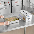 Cling Classic Plastic Wrap 12 in x 2000 ft Food Stretch Film Roll Clear ZipSafe Blade Cutter Easy to Cut Dispenser PVC BPA-Free Microwave & Freezer Safe Seal Home Commercial Use (12" x 2000') - Image 2