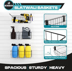 24Pcs Slatwall Accessories Set with Slatwall Baskets, Shelves, Hook - Image 3