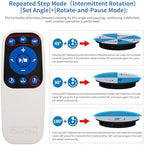 23.6In Remote Large Motorized electric turntable Rotating platform Photography Turntable Motorized lazy susan Base giratoria para for Photography,3D Scanner,Heavy duty display(Load Range:220~500lbs) - Image 6