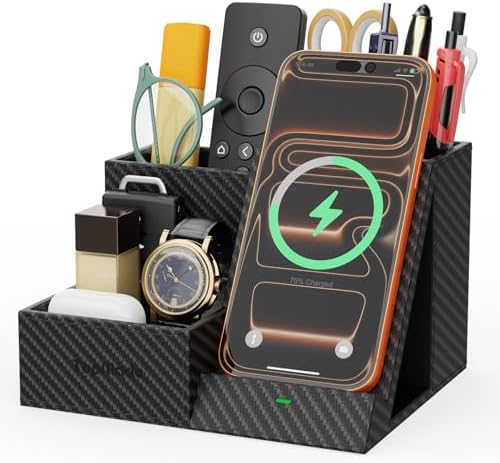 Wireless Charger with Desk Organizer, Multifunctional Desk Pen Holder by TopmadeProduct-Ordernow