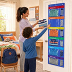 2 Pack Weekly Kids Clothes Organizer with 12 Pockets - Image 7