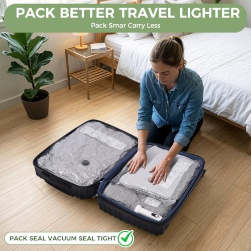 10 Large Vacuum Storage Bags with Rechargeable Electric Air Pump - Image 6