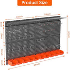 TORACK Metal Pegboard with Peg Board Hooks, Tools Storage Pegboard - Image 3